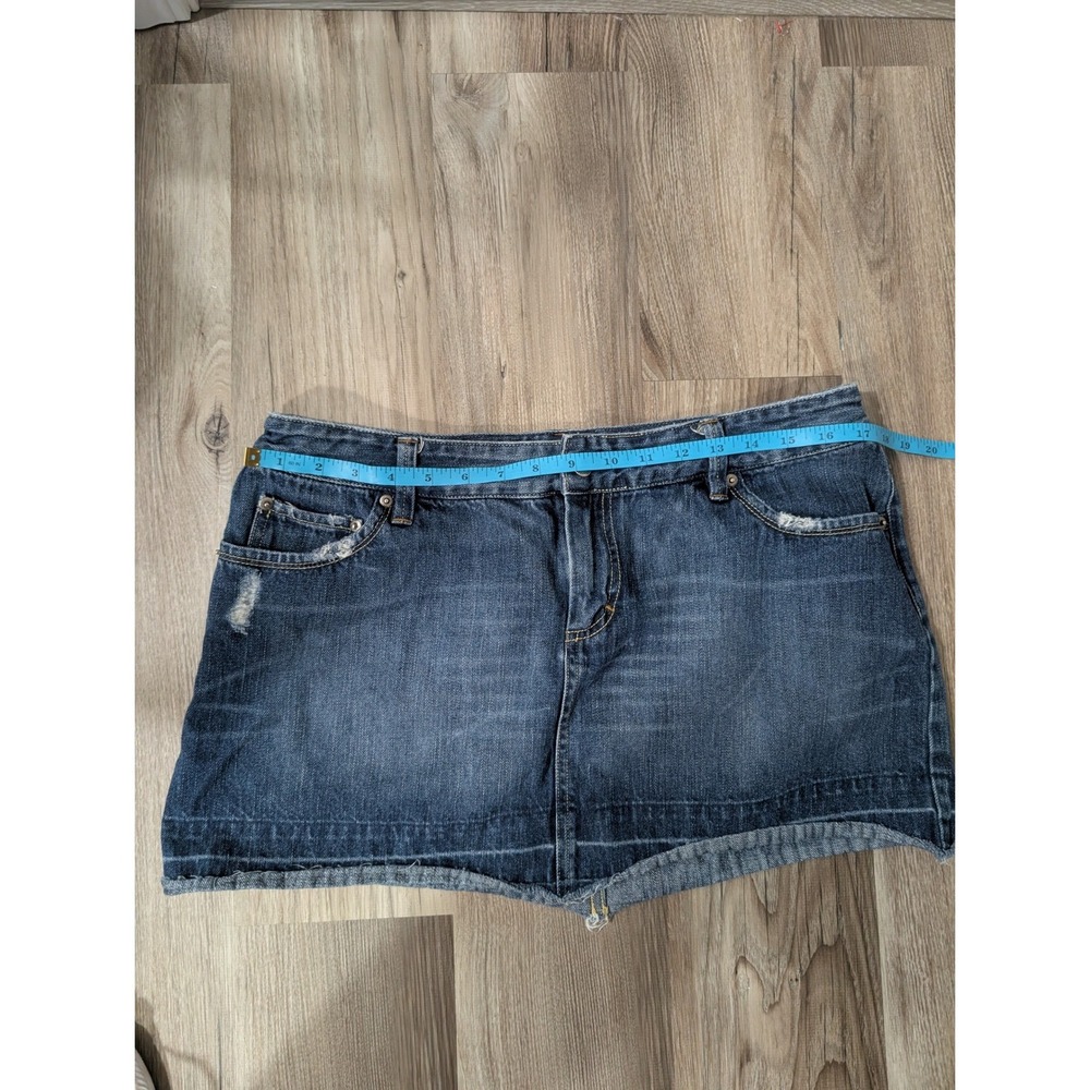 American‎ Eagle Y2K, Womens Size 14, Denim Micro Mini Skirt, Preppy, Low Rise